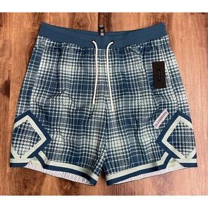 Legends 8" Inseam Crenshaw Basketball Shorts Men's Large Blue/White